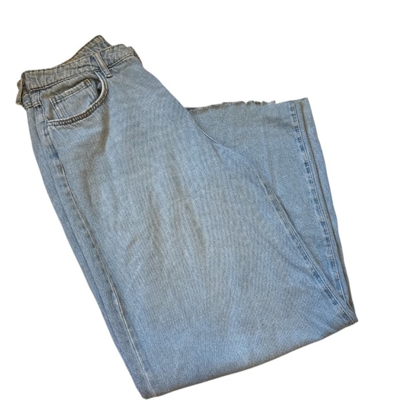 Forever 21 Wide Leg High-Rise Denim Jeans  Size 30 - Picture 1 of 8